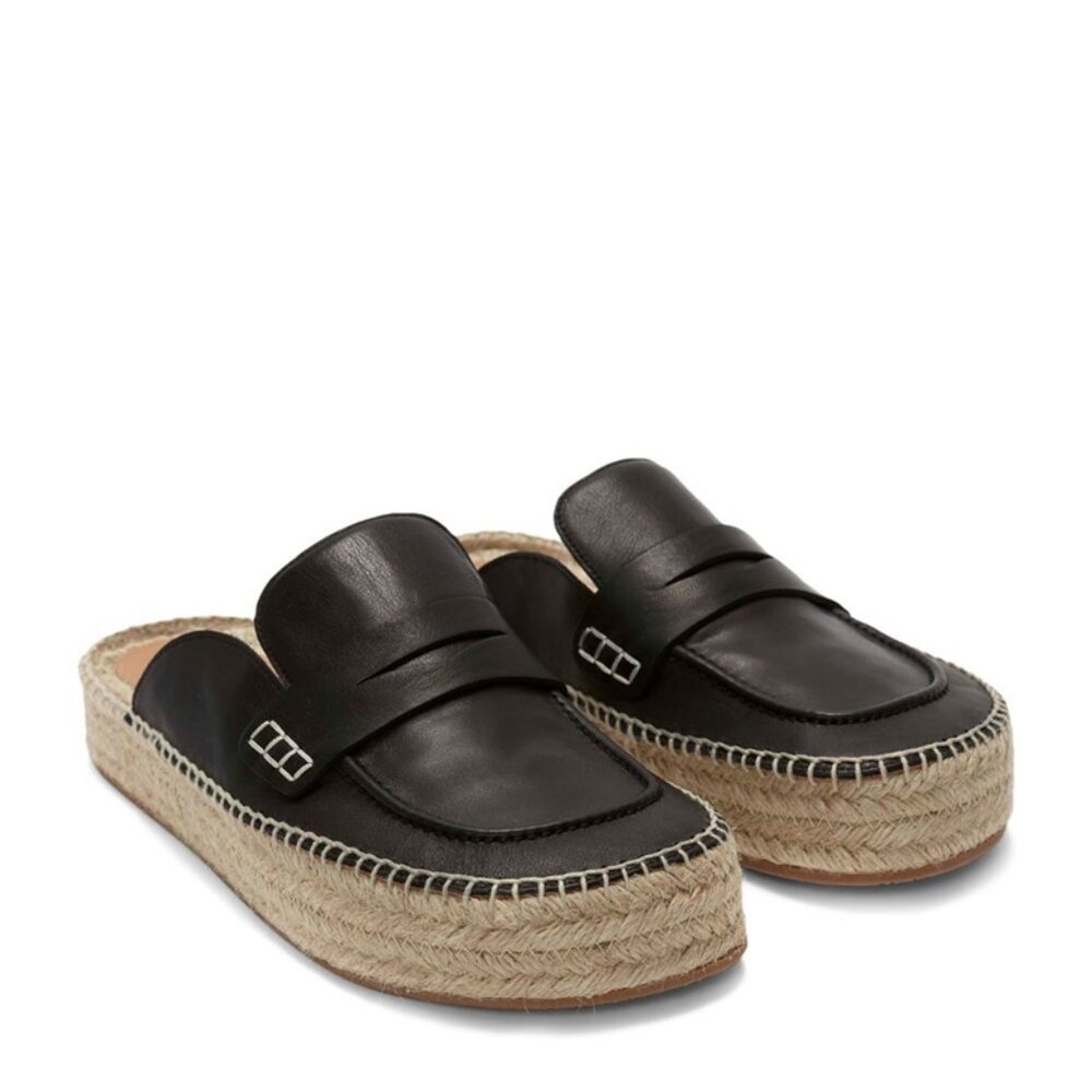 JW Anderson Leather Espadrille Loafer Mules 40 10